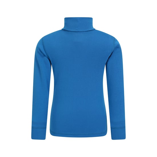 Mountain Warehouse Childrens/Kids Talus Roll Neck Long-Sleeved Top (Cobalt)