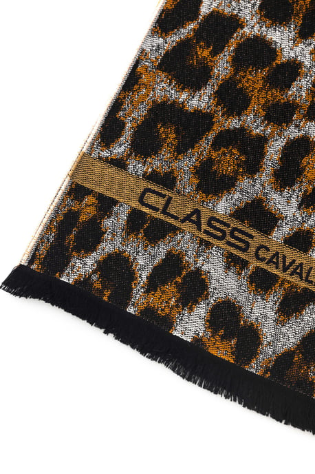 Cavalli Class Men's Brown Wool Scarf - Image 2
