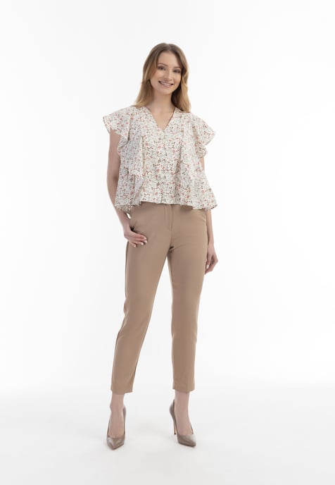 usha short sleeve blouse