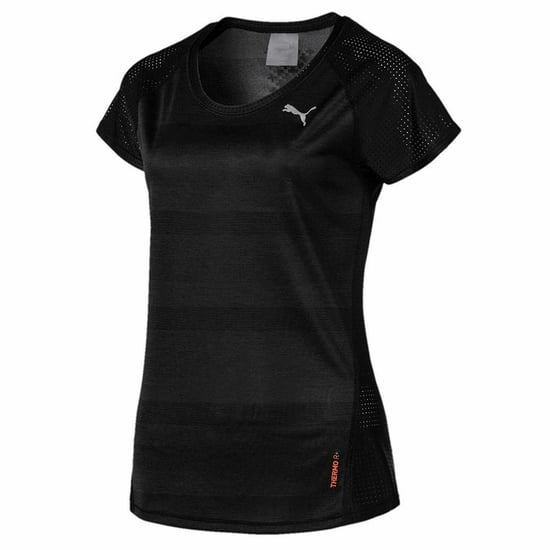 Puma Thermo R+ Short Sleeve Round Neck Black Womens T-Shirt 517449 01