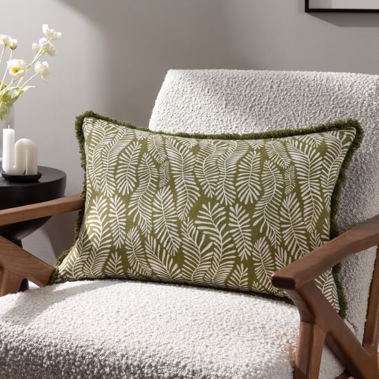 Hoem Frond Abstract Feather Filled Cushion - Image 4