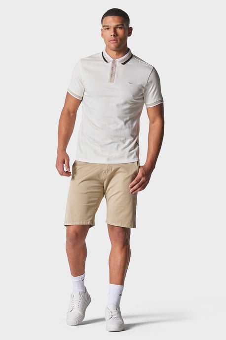 Clavet Bone White Regular Fit T-Shirt