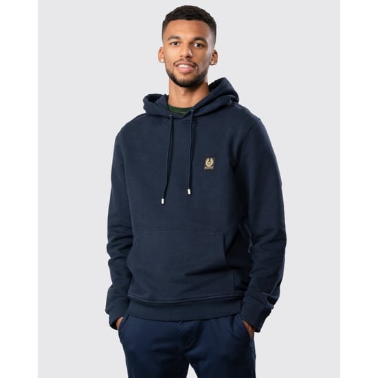 Belstaff Mens Pullover Logo Patch Hoodie - Image 1