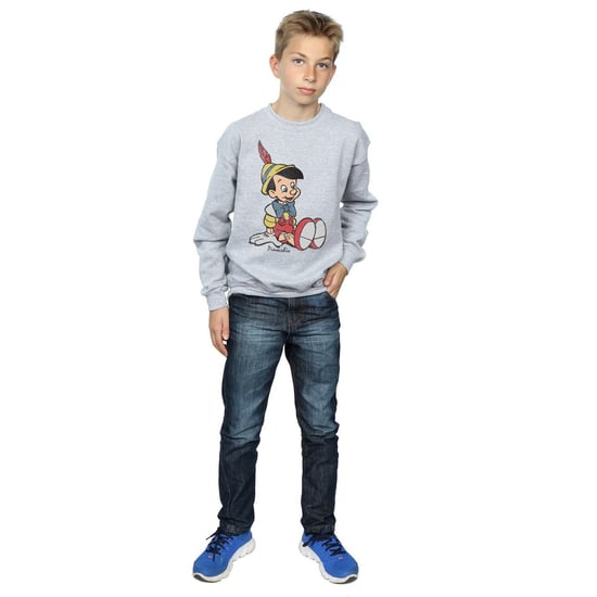 Disney Boys Pinocchio Classic Pinocchio Sweatshirt (Sports Grey)