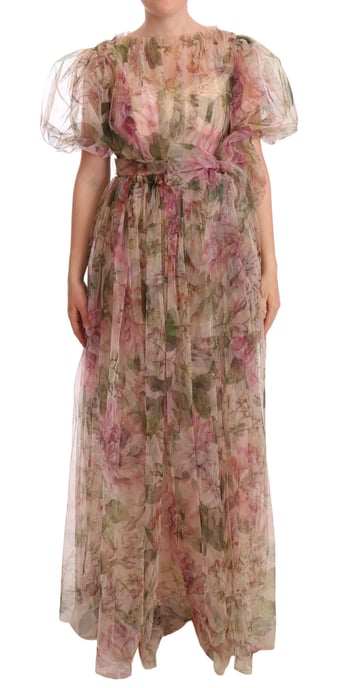 Dolce & Gabbana Floral Print Long Maxi Dress - Image 1