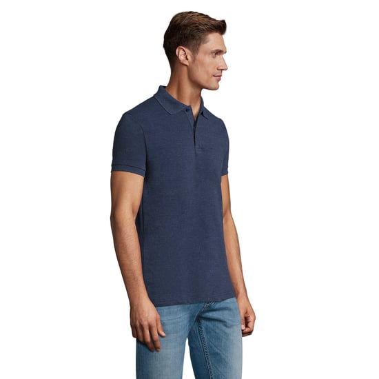 SOLS Heren Perfect Heather Poloshirt (Denim Heather) - Image 3