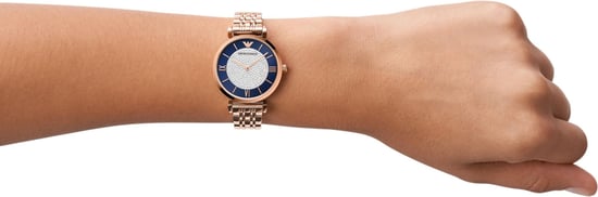 Emporio Armani Gianni T-bar Women's Rose Gold Watch AR11423 - Image 3