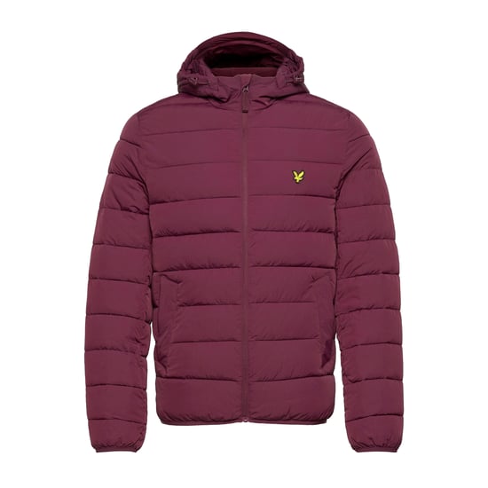 Lyle & Scott Lightweight Puffer Jacket in Burgundy - Image 1