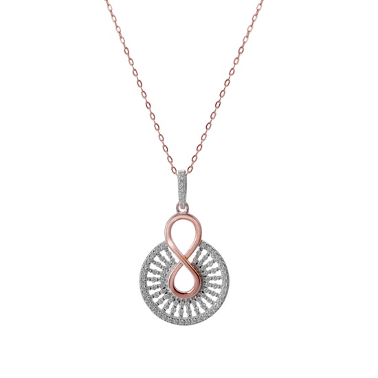 Orphelia 'Frida' Dames 925 Sterling Zilveren Set: Ketting + Oorbellen - Roze SET-7437 - Image 2