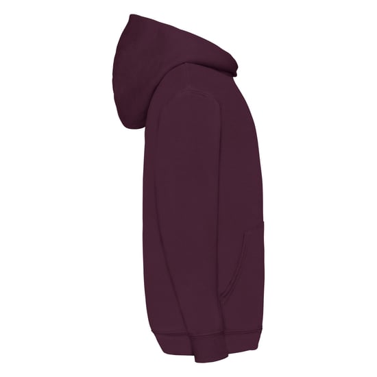 Fruit Of The Loom Kinder Unisex Sweatshirt Met Capuchon / Hoodie (Bordeaux) - Image 2