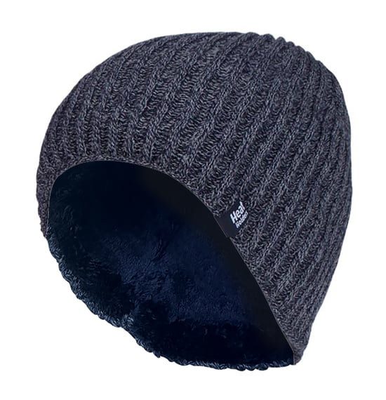 Värmehållare - Fleece fodrad termisk vinterstickad mössa för herrar - Image 1
