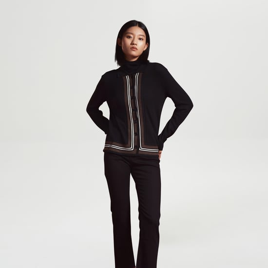 Cardigan med kontrasterande kanter - Image 4
