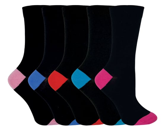 Sock Snob® - Damstrumpor med mjuk topp i bomull i multipack - Image 1