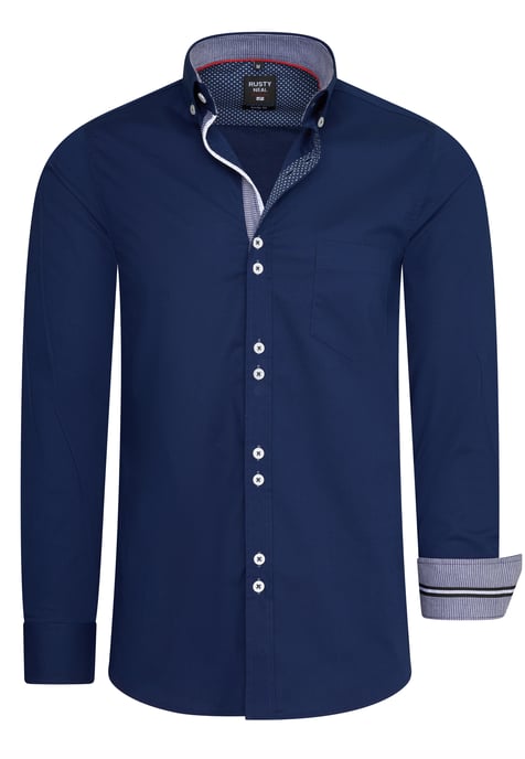 Rusty Neal Overhemden Overhemd Regular Fit Blauw - Image 1