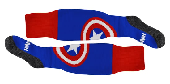 Captain America Lange Sportsokken | Hingly | Unisex Novelty Sokken voor Hockey, Rugby & Voetbal - Image 2