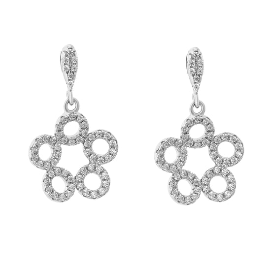 Orphelia 'Gabriella' Women's 925 Sterling Silver Drop Earrings - Silver ZO-7314