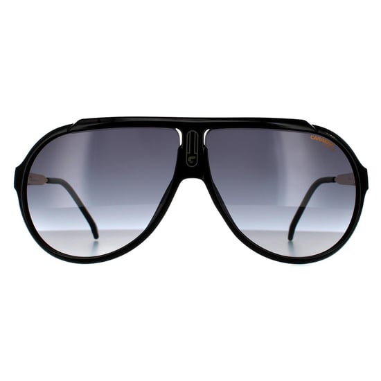Carrera Aviator Unisex Black Dark Grey Gradient Sunglasses - Image 1