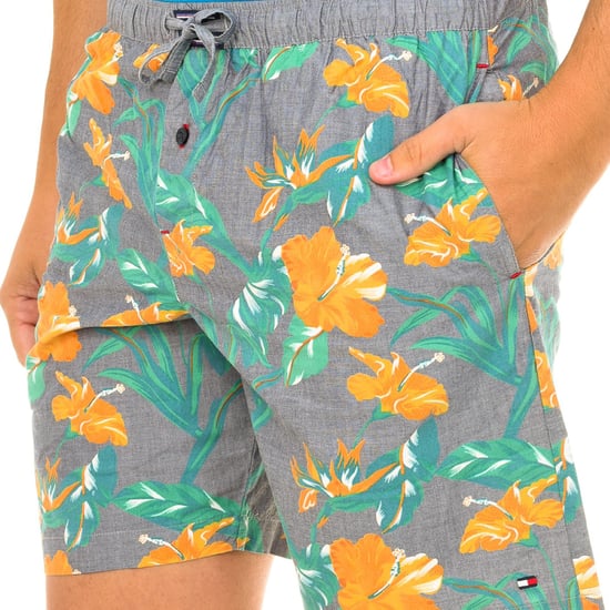 Men's straight-cut pajama shorts with hems UM0UM00153