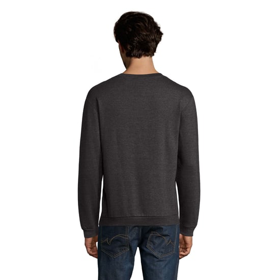 SOLS Heren Spider Ronde Hals Sweatshirt (Houtskoolmelange) - Image 2