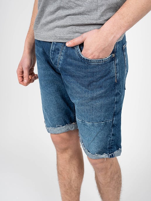 Pepe Jeans Shorts Callen Reclaim Herr Blå - Image 5