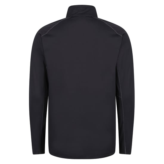 Regatta Mens Core Stretch Half Zip Midlayer (Black)