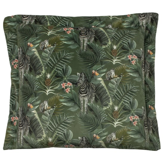 Evans Lichfield Manyara Oxford Bordered Printed Cushion Cover - Image 1