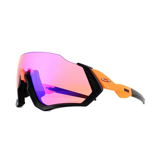 Oakley Wrap Mens Matte Black Prizm Trail Sunglasses