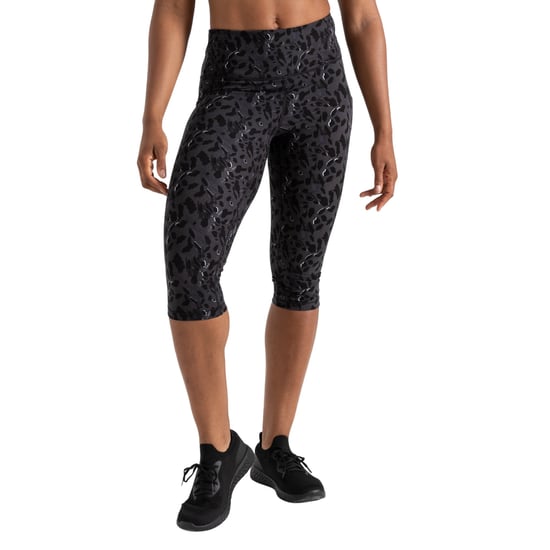 Dare 2B Dames/Dames Influential Dash Print 3/4 Legging (Zwart) - Image 1