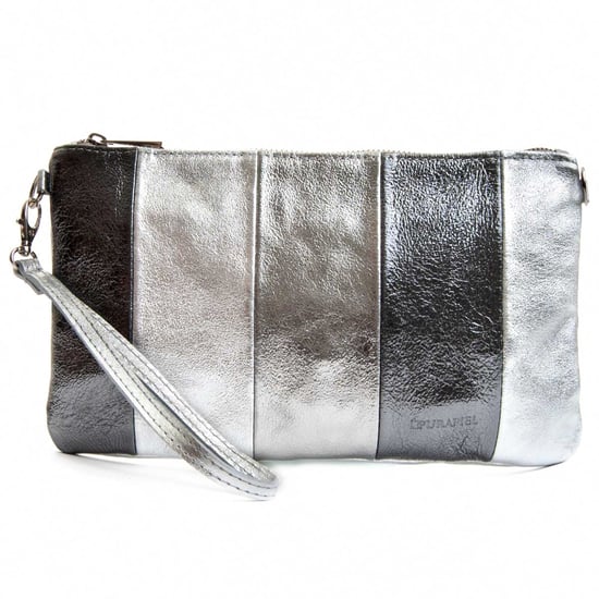 PURAPIEL BAG PURBAG11 IN SILVER