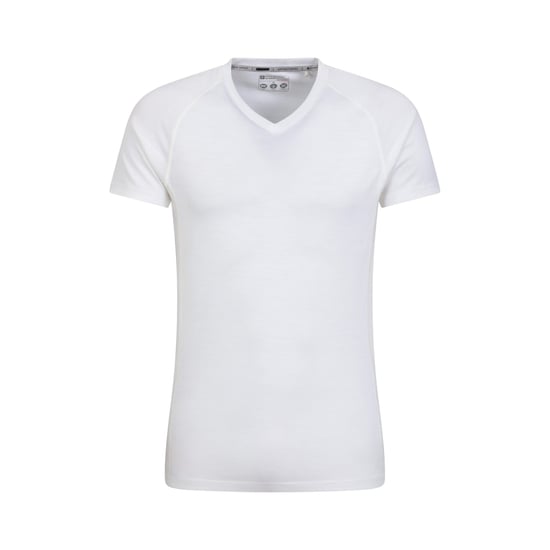 Mountain Warehouse Heren Top Merino Wol Thermo Top (Wit) - Image 1