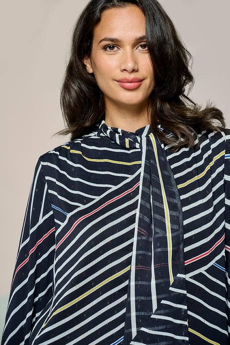 Irina Print Blouse Zwart / Multi - Image 2