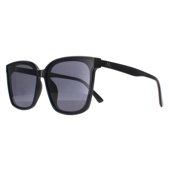 Montana Square Unisex Shiny Black Smoke Polarized MP67
