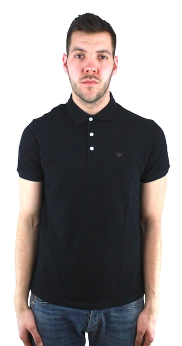 Emporio Armani 8N1F12 1J0SZ 0999 Polo Shirt - Image 1