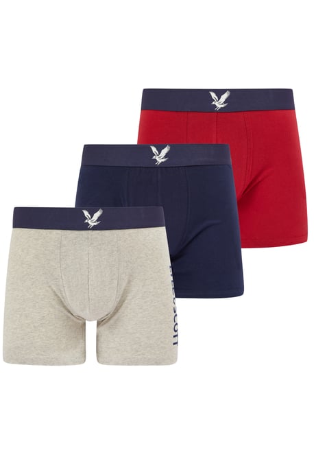 Lyle & Scott 3 Pack Men's Jonathan Eagle Waistband Trunk - Image 1
