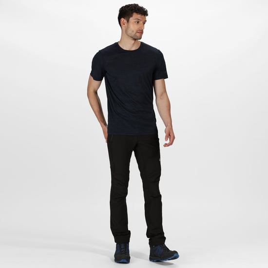 Regatta Mens Fingal Edition Marl T-Shirt (Navy Marl)