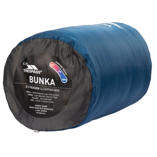 Trespass Childrens/Kids Bunka Sleeping Bag (Rich Teal)