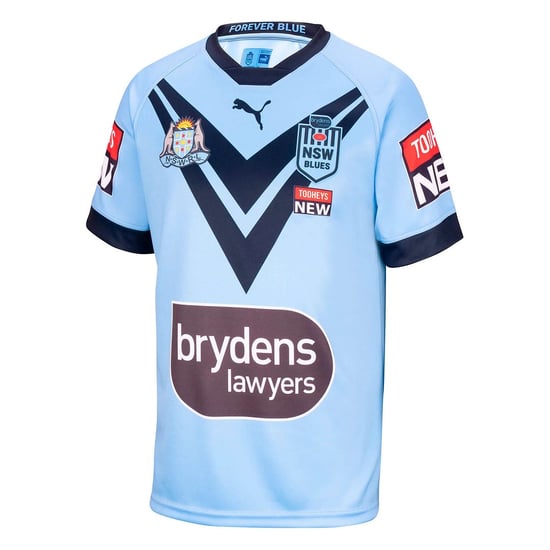 Puma NSW Blues Replica Jersey Short Sleeve Blue Womens Rugby T-Shirt 766223 01