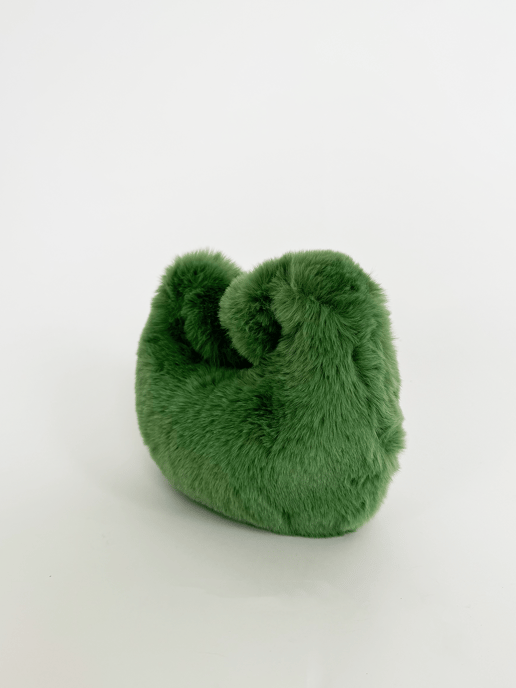 Faux Fur Soft Grab bag in Green