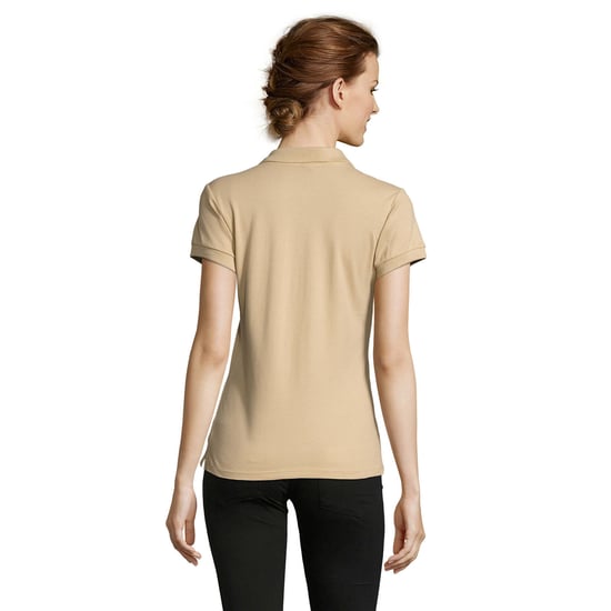 SOLS Vrouwen/dames Mensen Pique Korte Mouw Katoenen Poloshirt (Zand) - Image 5
