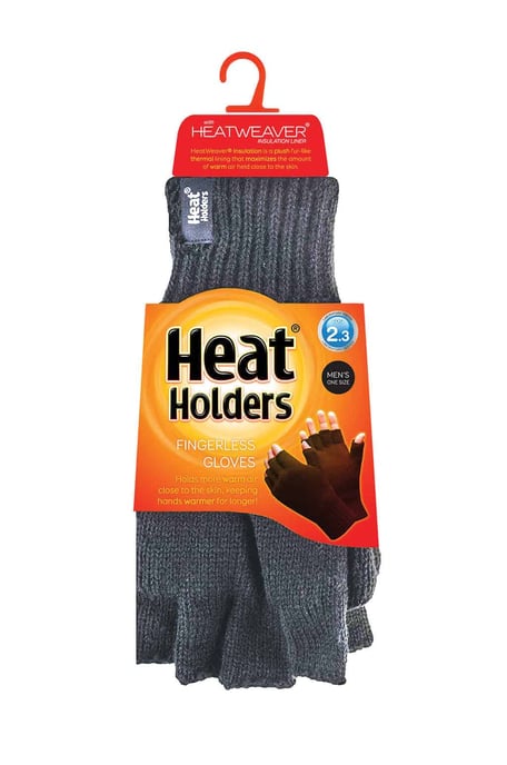 Heat Holders - Thermische vingerloze herenhandschoenen - Grijs - Image 2