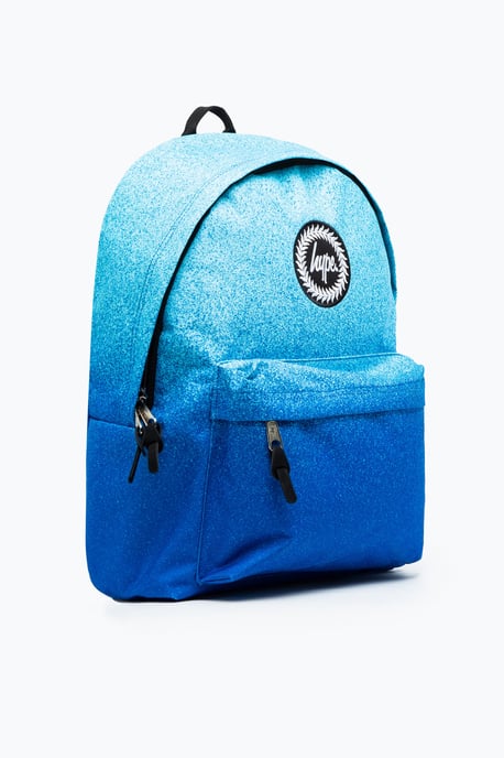 Hype Unisex Blue Speckle Fade Crest Backpack