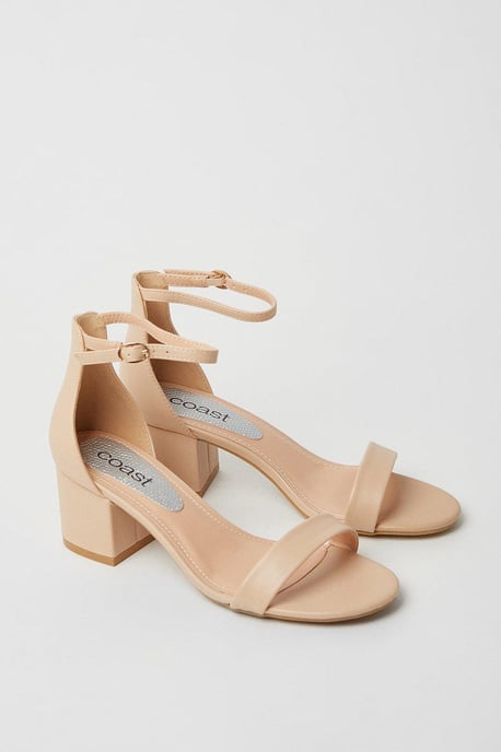 Thelma Ankle Strap Medium Block Heeled Sandals - Image 3