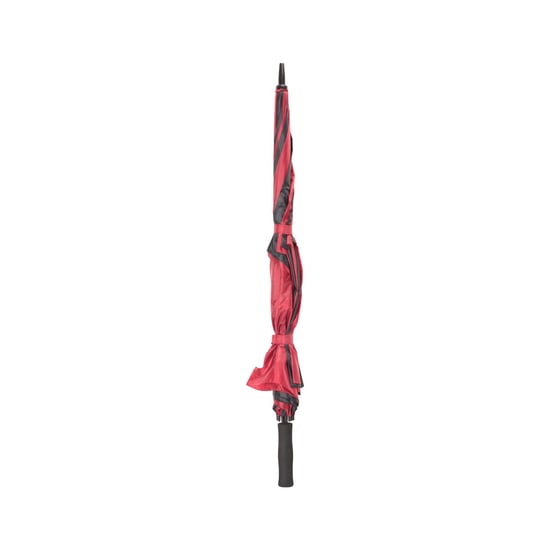 Mountain Warehouse Gestreepte Golfparaplu (Zwart/Rood) - Image 3