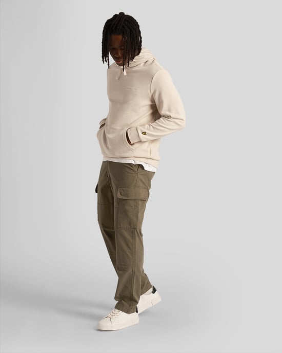 Lyle & Scott Men's Loopback Embroidered Hoodie in Cove