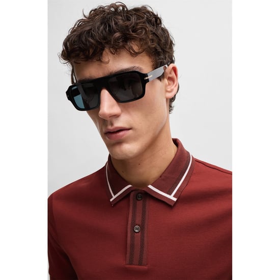 Men's Boss Phillipson 36 Polo Shirt in Brown - Image 2