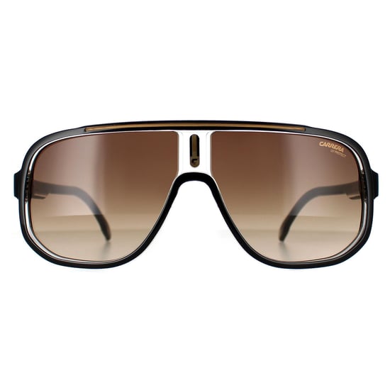 Carrera Rectangle Mens Black Gold Brown Gradient 1058/S