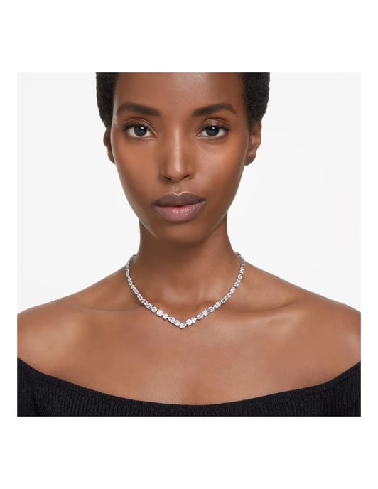 Swarovski 'Mesmera' Women's Base Metal Necklace - Silver 5665242 - Image 5