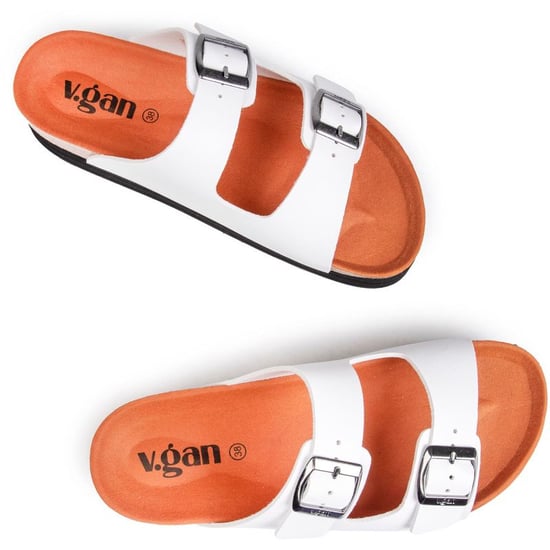 V.gan Vegan Plum Footbed Sandals