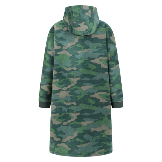 Mountain Warehouse Childrens/Kids Borg Lined Camo Hoodie Blanket (Khaki Green) - Image 2