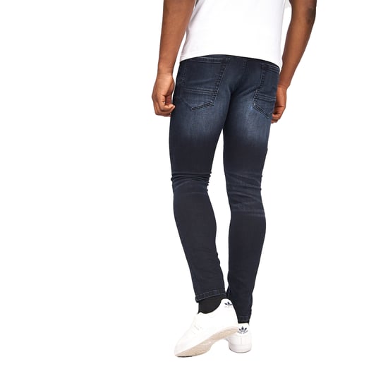Crosshatch Heren Barbeck Slim Jeans (Blauw Zwart) - Image 2
